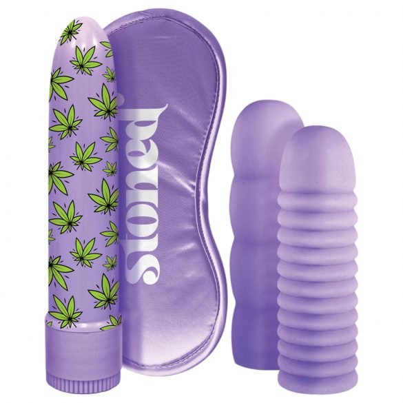 Set vibrator Bonga Bunga Stoner - 4 piese - mov 