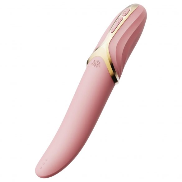 Vibrator rotativ cu încălzire și acumulator Zalo Eve (roz) 