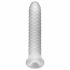 Husă pentru penis Fat Boy Checker - 19 cm - alb crem 