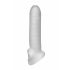 Fat Boy Micro Ribbed - înveliș pentru penis (17cm) - alb lăptos