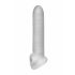 Fat Boy Micro Ribbed - Manșon pentru penis (19cm) - Alb crem 