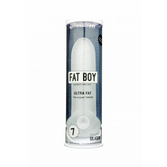 Fat Boy Original Extra Larg - manson pentru penis (19cm) - alb crem 