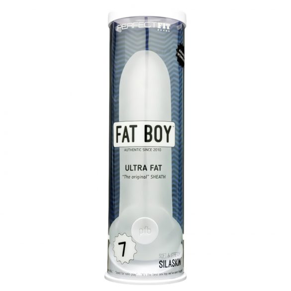 Fat Boy Original Extra Larg - manson pentru penis (19cm) - alb crem 