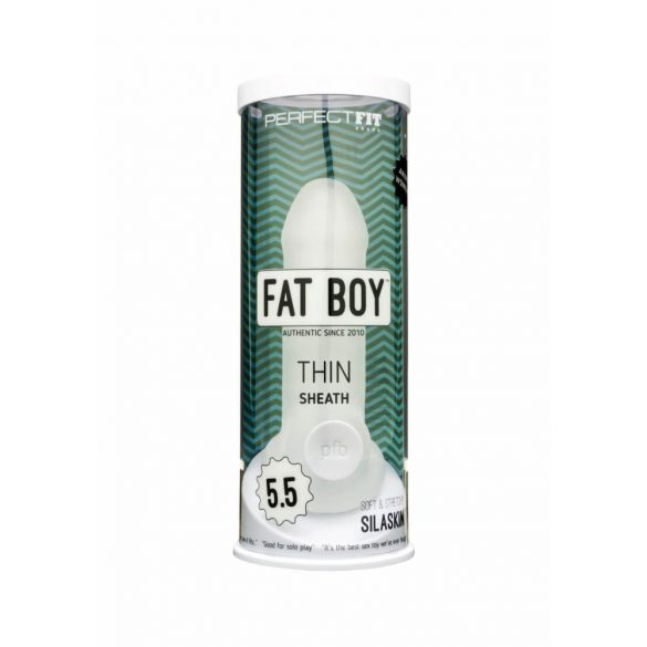 Fat Boy Thin - mansetă pentru penis (15cm) - alb crem 