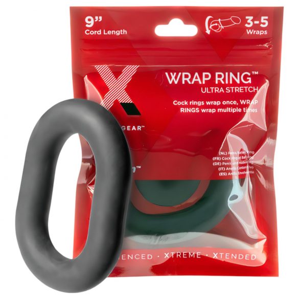 Perfect Fit Ultra Wrap 9 - inel pentru penis gros - negru (22cm)