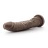 Dr. Skin 8,5 - dildo realist cu ventuză - maro (20,5cm) 