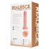 REALROCK - Vibrator cu ventuză - natur (20,5 cm)