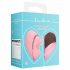 Vibrator pentru stimularea clitorisului Loveline Tapping Heart - cu acumulator (roz)