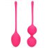 Loveline - set de bile vaginale cu greutate - 2 piese (roz)