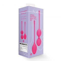 Loveline - set de bile vaginale ponderate - 2 piese (roz)