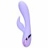 Vibrator rabbit cu stimulator clitoridian, mov, reincarcabil - Loveline 