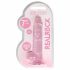 Dildo realistic transparent - roz (17cm) 