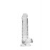 Dildo realist transparent RealRock - clar ca apa (17cm) 