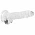 Dildo realist transparent RealRock - clar ca apa (17cm) 