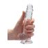 Dildo realist transparent RealRock - clar ca apa (17cm) 