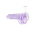 Dildo realist transparent - mov (19cm) 