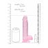 Dildo Realistic Transparent - Roz (19cm) 