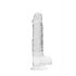 REALROCK - dildo realist transparent - clar ca apa (19cm) 