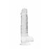 REALROCK - dildo realist transparent - clar ca apa (19cm) 