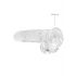 REALROCK - dildo realist transparent - clar ca apa (19cm) 