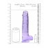 REALROCK - dildo realist transparent - mov (22cm) 