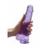 REALROCK - dildo realist transparent - mov (22cm) 