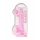 REALROCK - dildo realist transparent - roz (22cm) 