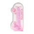 REALROCK - dildo realist transparent - roz (22cm) 