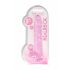 REALROCK - dildo realist transparent - roz (22cm) 