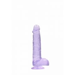 REALROCK - dildo transparent realist - violet (15cm)