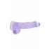 Dildo realist transparent - mov (15cm) 