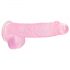 REALROCK - dildo realist transparent - roz (15cm) 