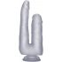 Realrock - dildo dublu realist - 22 cm (transparent)