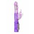 Vibrator rotativ cu impulsuri și stimulator clitoridian în formă de fluture (mov) 