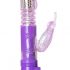 Vibrator rotativ cu impulsuri și stimulator clitoridian în formă de fluture (mov) 