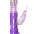 Vibrator rotativ cu impulsuri și stimulator clitoridian în formă de fluture (mov) 