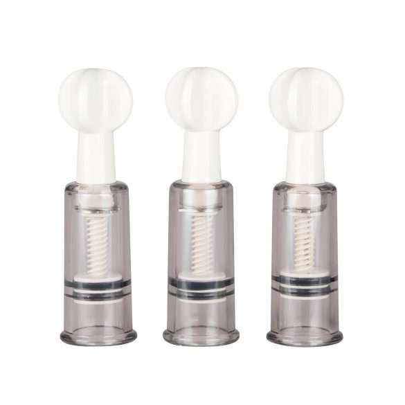 Easytoys - Set de aspiratoare pentru sfârcuri și clitoris (3 bucăți)