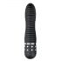 Vibrator Easytoys Diamond Ribbed cu striatii (negru) 