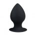 EasyToys Round Butt Plug XL - dildo anal (negru) - extra mare 