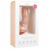 Easytoys - dildo cu ventuză și testicule (15 cm) - natural 