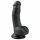 Dildo cu ventuză și testicule Easytoys (15 cm) - negru 