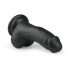 Dildo cu ventuză și testicule Easytoys (15 cm) - negru 