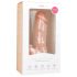 Easytoys - dildo cu ventuză și testicule (17,5cm) - natural 