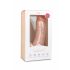 Easytoys - dildo cu ventuză și testicule (20 cm) - culoare naturală