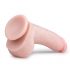 Easytoys - dildo cu ventuză și testicule (20cm) - natural 