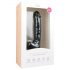 Easytoys - dildo cu ventuză și testicule (22,5 cm) - negru 