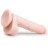 Dildo mare cu ventuză și testicule Easytoys (26,5cm) - natural 