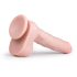 Easytoys - dildo mare cu ventuză și testicule (29,5cm) - natural 