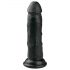 Easytoys - dildo realist cu ventuză (15,5cm) - negru 