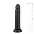 Dildo realist cu ventuză Easytoys (20,5cm) - negru 